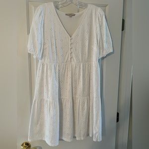 NWOT Loft White Dress size S